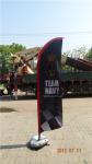 Display Outdoor Flying Banners Stand Single / Double Sides With Dye - Sublimatio