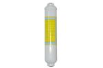 Small T33 Resin Inline Filtration System , In Line Water Filter Cartridges 320g