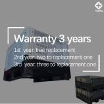 Large industrial logistics transportation heavy-duty collapsible plastic pallet