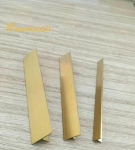 Wholesale Golden Coated Stainless Steel Tile Trim POSCO Material T Shape from china suppliers
