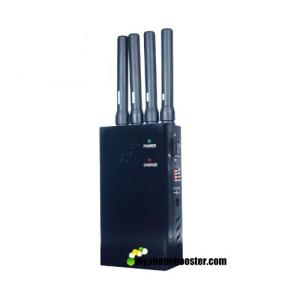 Wholesale 2w 4 Stout Antennas Handheld Cellphone Jammer Blocker Shield GSM 3G Wifi GPS With Black/Fan/DIP/Leather Case/Car Charger from china suppliers