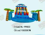 Aldult Outdoor Rental Inflatable Large Water Slides With Bouncy