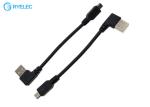 Custom USB A Male Left Angle 90 Degree To Straight Mini B Cable Assembly