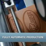 PLC Automatic Heat Transfer Machine PU Leather Label Embossing Machinery
