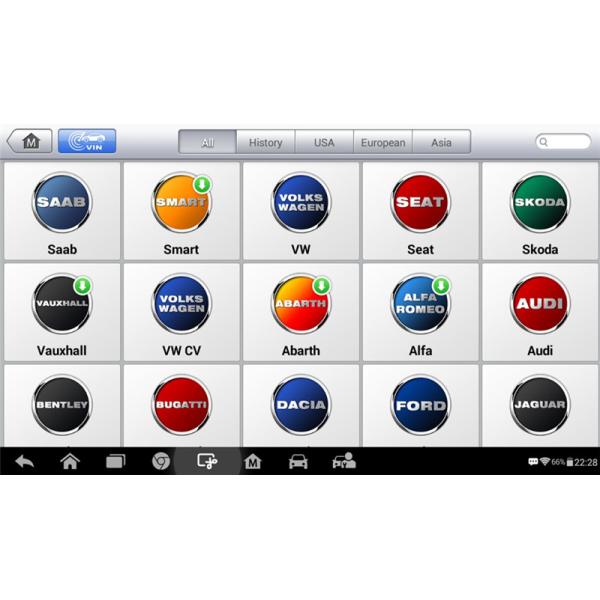 Autel Original MaxiCOM MK808 Diagnostic Tool 7-inch LCD Touch Screen Swift Diagnosis Functions of EPB/IMMO/DPF/SAS/TMPS