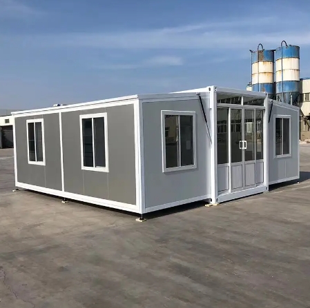 Double Wing Steel Structure Fireproof Container House 2 Bedroom Expandable