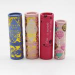 Eco Friendly Cardboard Tube Gift Box For Lip Balm Packaging With Gold foil