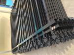 steel ornamental fence panels 2100mm stain black powder spear top design