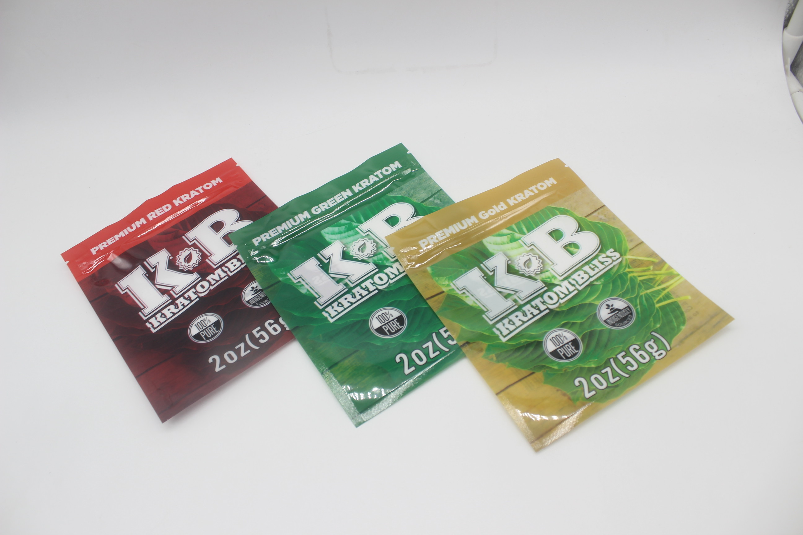3 Side Sealed Zipper Packaging Pouch Food Packaging Bag With Tear Notch