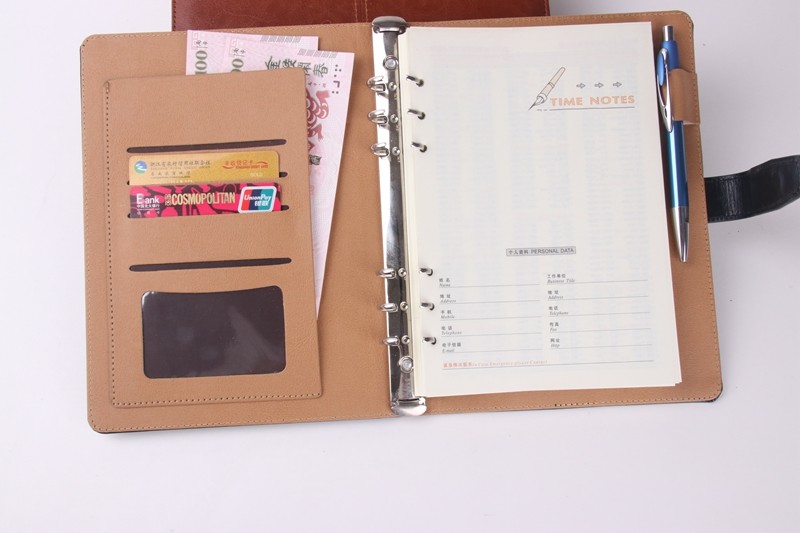 Classic business loose-leaf notebook