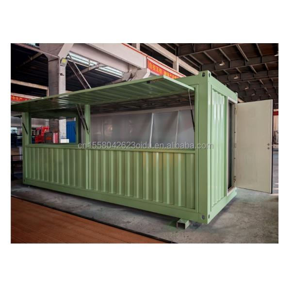 Galvanized Steel Square Tubes Main Structure Container Houses for Whole Assemble 20ft 40ft Prefab Coffee Shop