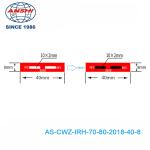 Irreversible Temperature Indicator Labels 2 Point 70 80 ℃ 158 176℉ 2 Temperature