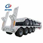 120ton 3/4/5/6/7/8 Axles Low Bed Lowboy Semi Trailer with Dolly Mechanical