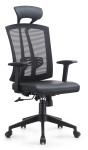 Black And Blue Economical Office Chairs For Executive Manager Frog Mechanism