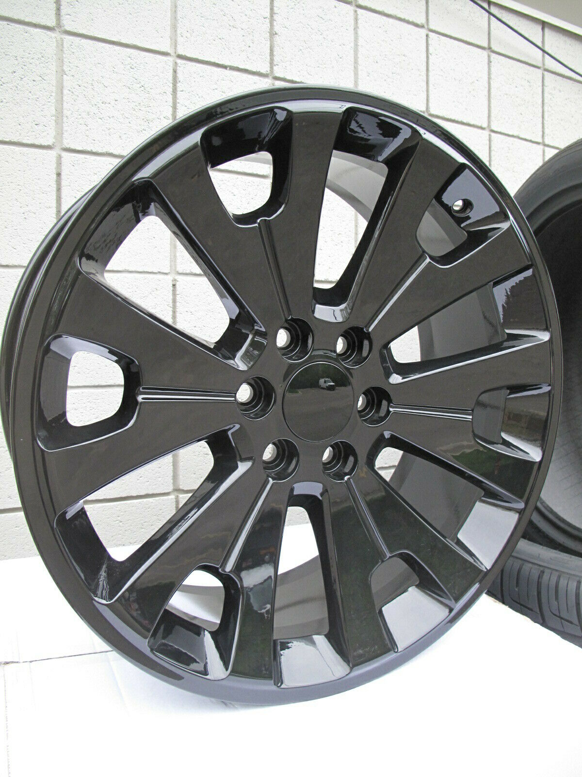 Ct2068 Chrome Wheel Rim Fits Gm Accessory 22x9 6x5.5" +24mm 22 Inch