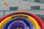 Rainbow Inflatable Slide Park Kids Amusement Park For Advertising / Event