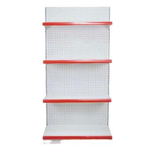Wholesale Milk White Gondola Display Rack Single Sided Medium Duty Shelves from china suppliers