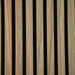 Sound Proof Walnut Acoustic Wood Slat Panels Eco Friendly Engineered Veneer
