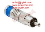 RCA Coaxial Connector Compression Type all gold plated for RG6 Coaxial Cable