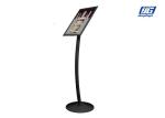 A3 Size Black Clip Poster Display Stands Single Side / Poster Sign Holder Floor