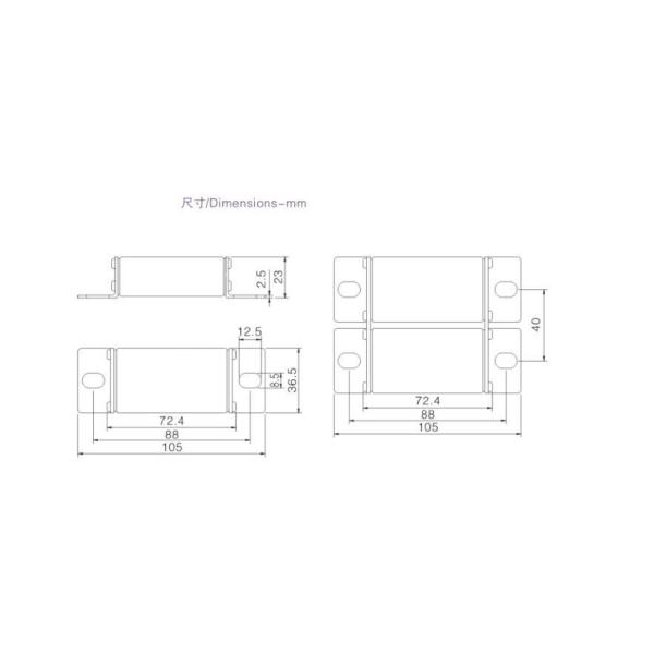 Auto Fuse DC 500V 800V 1000V 35-800A EV Charging Fuse Car Fast Fuse New Energy Charging Pile Fuses