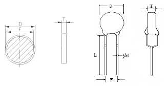 250V 270 OHM Positive Temperature Coefficient Resistor MZ21 PTC Thermal Resistor