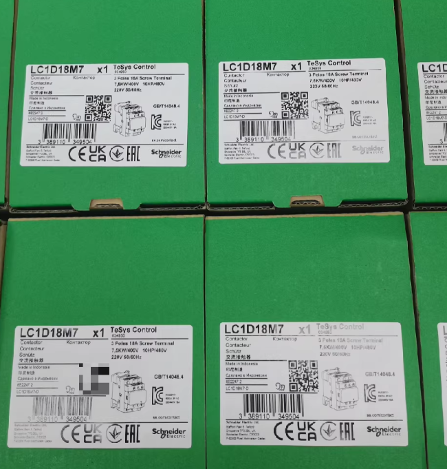 Schneider Electric LC1D18M7 TeSys D Contactor 3 Pole 3NO AC-3 440V 18A 220VAC