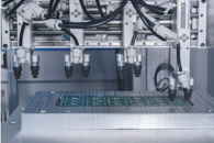 Inline v-cut pcb depaneling machine