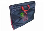 Black / Red Zippered Garment Bags With Handles Custom Size Dust Resistant