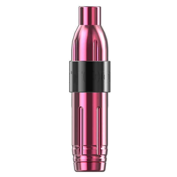 Rose Red Color Tattoo Pen Type , Wireless Cartridge Tattoo Gun 124mm Length OEM