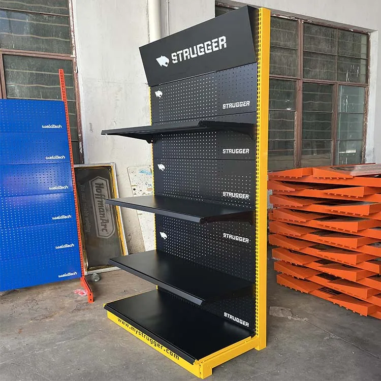 Xingye Factory Custom Size Color black china supermarket shelves grocery store rack display racks for protein