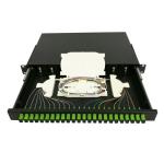 Rack Mount Splicing Fiber Optic Terminal Box SC / FC / ST / LC Adapter