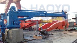 Wholesale Maximum Lifting Capacity 5 Tons Provision Cargo Handling Hydraulic Telescopic Marine Ship Crane from china suppliers