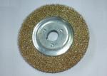 Brass Coated Crimped Wire Descaling Brush / Buffing Wire Brush 150 X 25.4 X 20MM