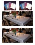 FDA Absorbent Disposable Paper Tablecloths 3Ply Thick Colorful