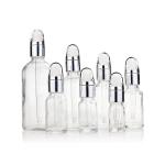 Gold Sliver White Black Dropper Oil Glass Bottle Transparent 5ml For Personal