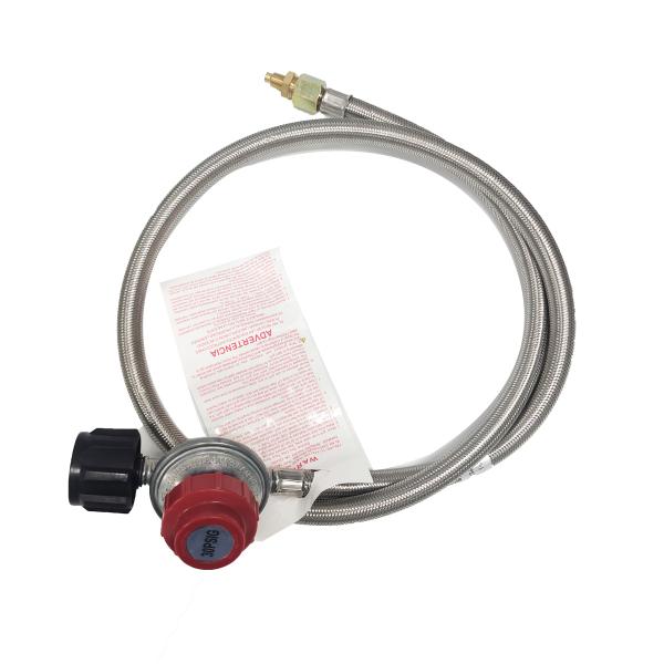 5 inch LPG Hose Propane Stainless Steel Braided Camper Tank Gas Hose 4*4* x 15