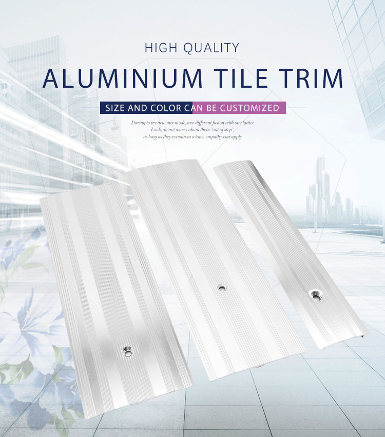 Anodised Threshold Floor Aluminum Transition Strips 6000 Series T5 Temper