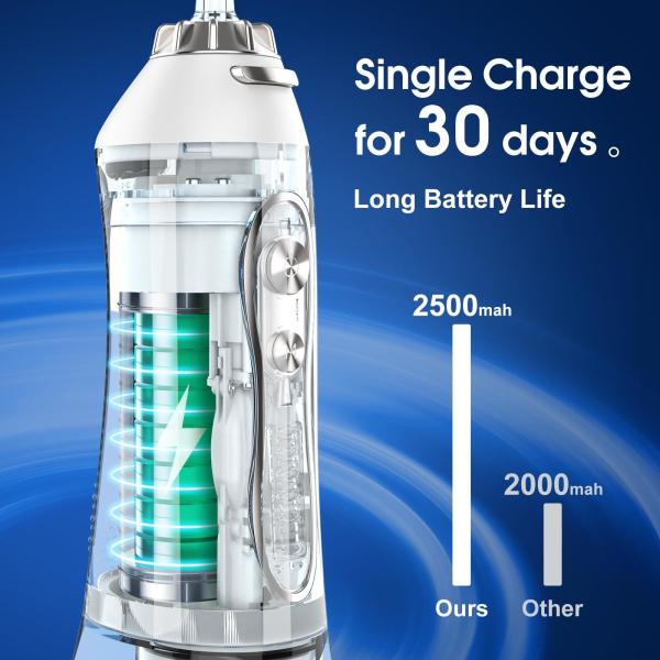 Rechargeable 300ML Cordless Portable Teeth Cleaning Dental Oral Irrigator Mornwell D52 Water Pick Electric Water Flosser