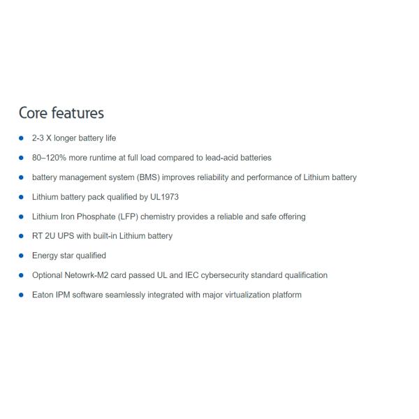 Eaton 9PX Lithium-ion UPS 1000W 1500W Lithium battery power supply system