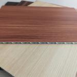 Wood Grain Aluminum Core Panel Light Weight Fireproof Length 2400mm Customzied