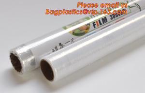 Wholesale Transparent PVC cling film for food wrap, Safe and Fresh Preservation cling film, cling film pvc/Clear Vinyl roll / Plas from china suppliers