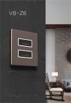 12 Volt Wall Switch RS485 , Aluminum Smart Push Button Light Switches