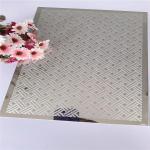 8K Mirror Silver Etched 304 Stainless Metal Sheet 0.95MM Thk