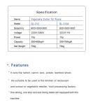 Stainless Steel Professional Vegetable Cutter With 1.5kw Power For Commercial