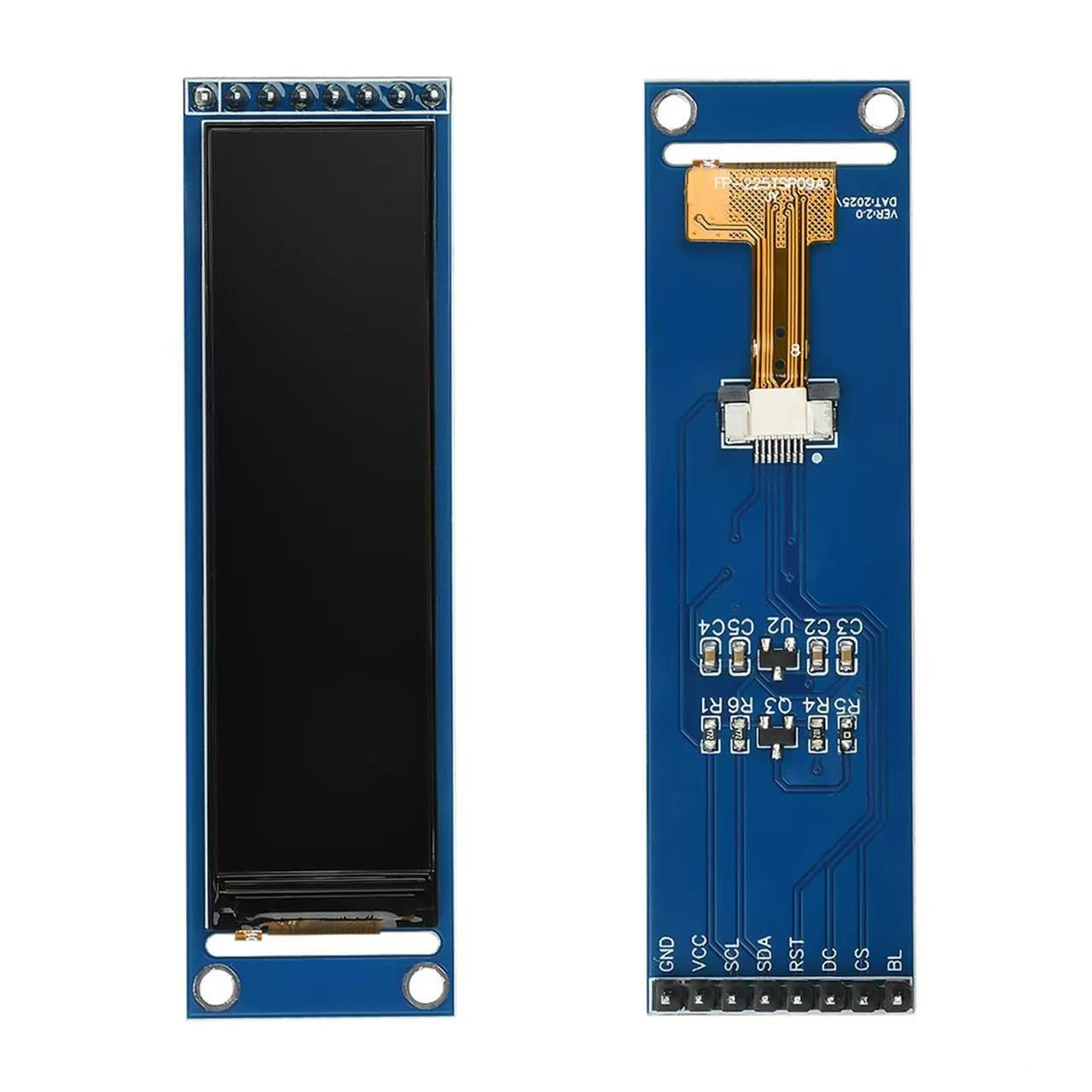 2.25 inch TFT display module side view