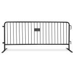 Road Galvanized Steel 96" Crowd Control Barrier Stand Fence Metal Traffic
