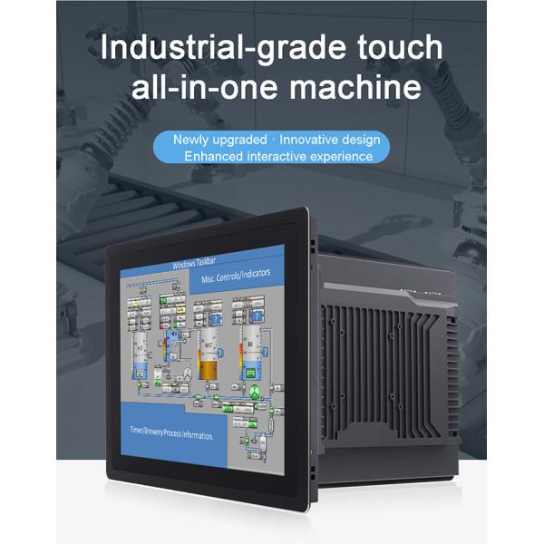 Rear-mount Industrial Touch Screen All-in-one PC Linux Win-dows Android IP65 Waterproof RS232 Embedded Display