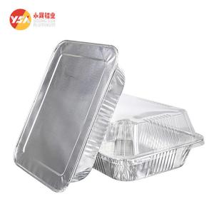 Wholesale 1000ml Aluminum Foil Pan 8011 Food Aluminium Foil Baking Container With Lid from china suppliers
