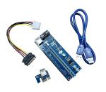 1X To 16X PCIE Riser Card 60CM USB 3.0 Extension Cable PCIE Riser 006C